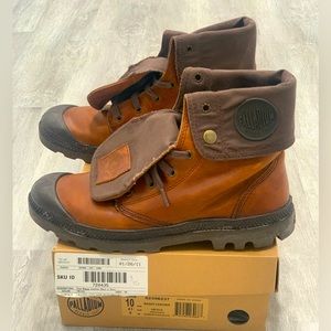 Palladium Boots - Baggy Leather - Sunrise Chocolate - Size 10